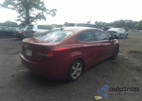 2013 Hyundai Elantra Gls (Ulsan Plant) from USA, damaged, VIN KMHDH4AE5DU660024